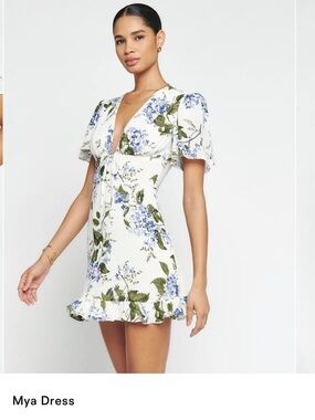 Reformation Mya Dress in Riviera print Size 4 NWT